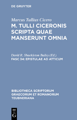 Epistulae ad Atticum -  Marcus Tullius Cicero