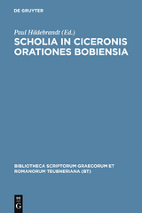 Scholia in Ciceronis orationes Bobiensia - 