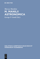 M. Manilii Astronomica - Marcus Manilius