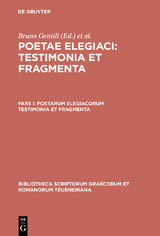 Poetarum elegiacorum testimonia et fragmenta - 
