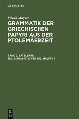 Analytischer Teil, Hälfte 1 - Edwin Mayser