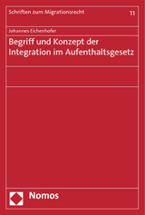 Begriff und Konzept der Integration im Aufenthaltsgesetz - Johannes Eichenhofer