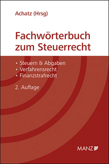 Fachwörterbuch zum Steuerrecht - 