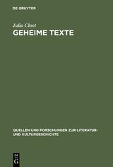 Geheime Texte - Julia Cloot