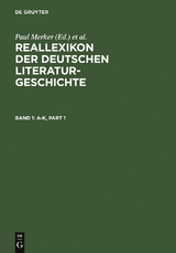 Reallexikon der deutschen Literaturgeschichte - 
