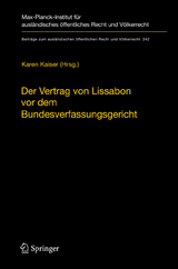 Der Vertrag von Lissabon vor dem Bundesverfassungsgericht - 