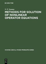 Methods for Solution of Nonlinear Operator Equations - V. P. Tanana