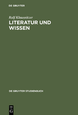 Literatur und Wissen - Ralf Klausnitzer