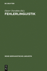 Fehlerlinguistik - 