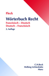 Wörterbuch Recht / Dictionnaire de droit - Fleck, Klaus E. W.