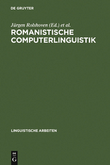 Romanistische Computerlinguistik - 