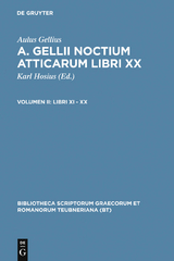 Libri XI – XX - Aulus Gellius