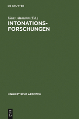 Intonationsforschungen - 