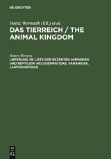 Liste der rezenten Amphibien und Reptilien: Helodermatidae, Varanidae, Lanthanotidae - Robert Mertens