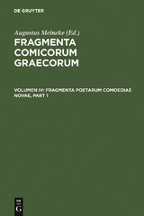 Fragmenta poetarum comoediae novae - 