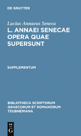 L. Annaei Senecae opera quae supersunt -  Lucius Annaeus Seneca