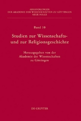 Studien zur Wissenschafts- und zur Religionsgeschichte - 