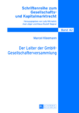 Der Leiter der GmbH-Gesellschafterversammlung - Marcel Kleemann