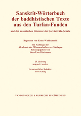 Sanskrit-Wörterbuch der buddhistischen Texte aus den Turfan-Funden. Lieferung 25 - 