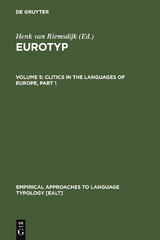 Clitics in the Languages of Europe - 