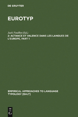 Actance et Valence dans les Langues de l'Europe - 