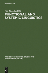 Functional and Systemic Linguistics - 