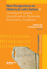 Constituent Syntax: Quantification, Numerals, Possession, Anaphora - 