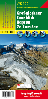 Großglockner - Sonnblick - Kaprun - Zell am See, Wanderkarte 1:50.000, WK 120