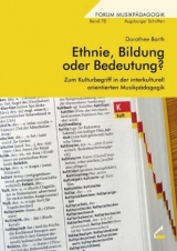 Ethnie, Bildung oder Bedeutung? - Barth, Dorothee