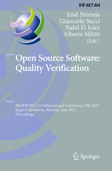 Open Source Software: Quality Verification - 