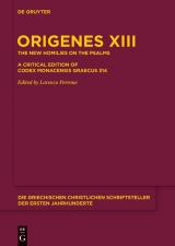 Die neuen Psalmenhomilien -  Origenes