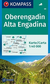 KOMPASS Wanderkarte Oberengadin, Alta Engadina - 