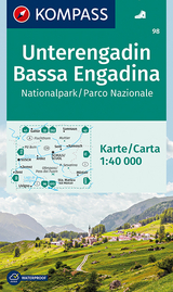 KOMPASS Wanderkarte Unterengadin, Bassa Engadina, Nationalpark, Parco Nazionale - KOMPASS-Karten GmbH