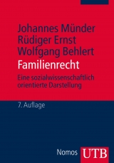 Familienrecht - Johannes Münder, Rüdiger Ernst, Wolfgang Behlert