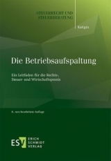 Die Betriebsaufspaltung - Kaligin, Thomas