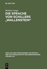 Die Sprache von Schillers "Wallenstein" - Barbara Lange