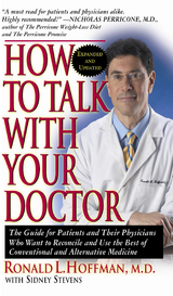 How to Talk with Your Doctor - Ronald L. Hoffman, Sidney Stevens