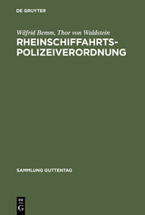 Rheinschiffahrtspolizeiverordnung - Wilfrid Bemm, Thor von Waldstein