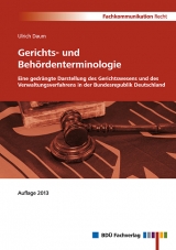 Gerichts- und Behördenterminologie - Daum, Ulrich