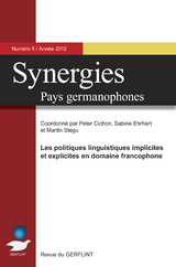 Synergies - Pays germanophones n° 5 (2012) - Cichon, Peter; Ehrhart, Sabine; Stegu, Martin