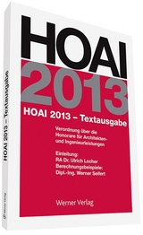 HOAI 2013 - Textausgabe - Werner Seifert
