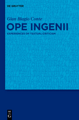 Ope ingenii - Gian Biagio Conte