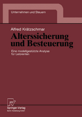 Alterssicherung und Besteuerung - Alfred Krätzschmar