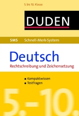 SMS Deutsch – Rechtschreibung und Zeichensetzung 5.-10. Klasse - Hock, Birgit; Fahlbusch, Claudia