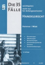 35 Fälle Handelsrecht - Karl-Edmund Hemmer, Achim Wüst