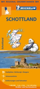Michelin Karte Schottland. Scotland - 