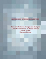 Research Methods, Design, and Analysis: Pearson New International Edition - Christensen, Larry B.; Johnson, R. Burke; Turner, Lisa A.