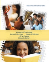 Abnormal Psychology: Pearson New International Edition - Butcher, James N.; Mineka, Susan M; Hooley, Jill M