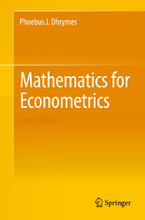 Mathematics for Econometrics - Dhrymes, Phoebus J.