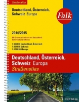 Falk Straßenatlas Deutschland, Österreich, Schweiz, Europa 2014/2015 1:300 000